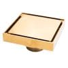 Sifon pardoseala TRENDY’S, gold ,10X10 cm, iesiere pe 40 mm antimiros
