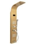 Panou dus hidromasaj inox 5 functii Digital-Gold Satin TRENDY S