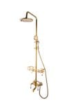 Coloana dus trei functii, gold TRENDY S, cu broderie ceramica
