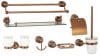 Set sapte piese , accesorii baie , Jade rose-gold TRENDY’S