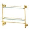 Etajera baie ,TRENDY’S montare pe perete jade-gold 46 cm X 53 cm