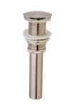 Ventil evacuare lavoar , fara prea plin inox satinat TRENDY S