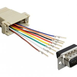 Adaptor D-Sub 15 pini T la RJ45 M, Delock 65432