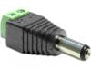 Adaptor DC 2.5 x 5.5 mm tata la bloc Terminal 2 pini, Delock 65487