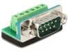 Adaptor Sub-D 9 pini tata la Terminal block 6 pini, Delock 65499