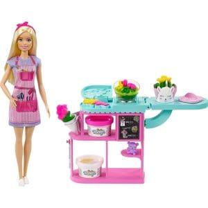 Papusa Mattel Barbie Cariere Asistenta Florarie