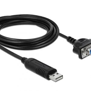 Adaptor USB la Serial RS-232 DB9 FTDI 1.8m, Delock 66281