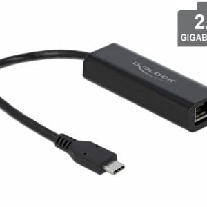 Adaptor USB 3.1-C la 2.5 Gigabit LAN, Delock 66298