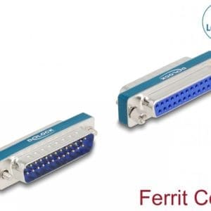 Adaptor RF/EMI Interference Suppression Filter D-Sub 25 pini T-M low-pass inductive, Delock 66549