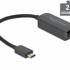 Adaptor USB 3.2-C la 2.5 Gigabit LAN, Delock 66645