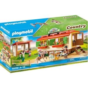 Set de Constructie Playmobil Casa Mobila si Adapost de Ponei