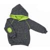 Hanorac de Bumbac NICOL Gri/Verde