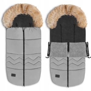 Sac de Iarna Lionelo pentru carucior Frode 90×45 cm Impermeabil Universal Gri