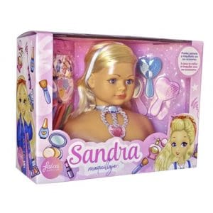 Bust Falca de Coafura si Machiaj Sandra Multicolor 24 cm