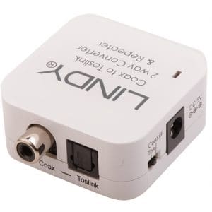 Convertor audio digital SPDIF & TosLink bidirectional, Lindy L70411