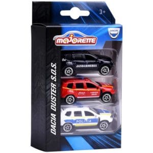 Set 3 Masinute Simba Majorette Dacia Duster Metal 7.5 cm