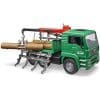 Camion Lemne Man Tga cu Macara de Incarcare Bruder si 3 Busteni