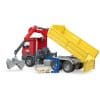 Camion de Constructii Bruder cu Macara Mercedes Benz Arocs si 2 Paleti