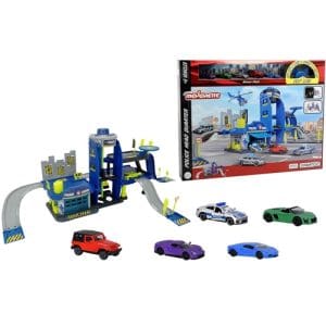 Pista de Masini Creatix Majorette Police cu 5 Masinute