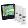 Sistem Meteo TFA SmartHome cu Termo-Higrometru si 3 Senzori Wireless, Comunicare cu smartphone WEATHERHUB