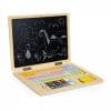 Laptop Educational din Lemn cu Magnet si Taste din Lemn Ecotoys G068 Alb