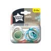 Suzeta Ortodontica Tommee Tippee Moda 0-6 luni Alb / Maro/ Turcoaz 2 buc