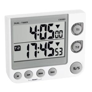 Timer si Cronometru Digital TFA Dual Alb