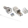 Conector ecranat RJ45 Cat.6A pentru fir solid LSA, InLine 76204A