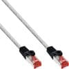Cablu de retea RJ45 S/FTP PiMF Cat.6 0.25m Transparent, InLine IL76422T