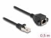 Cablu prelungitor SFTP RJ50 T-M 0.5m, Delock 80192