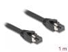 Cablu de retea RJ45 Cat. 8.1 S/FTP LSOH 1m Negru, Delock 80233