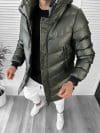 Geaca barbati groasa kaki de iarna 8080 58-3
