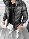 Geaca barbati groasa neagra de iarna 8080 64-3*