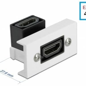 Modul Easy 45 HDMI 4K60Hz M-M unghi 90 grade 22.5 x 45 mm, Delock 81304