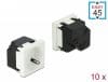 Set 10 prize pentru carcasa Easy 45 Alb 45 x 45 mm, Delock 81321