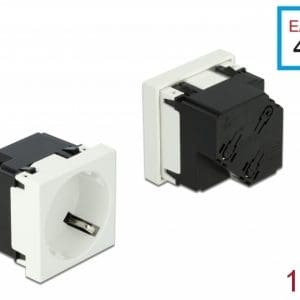 Set 10 prize pentru carcasa Easy 45 Alb 45 x 45 mm, Delock 81321