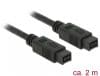 Cablu Firewire IEEE1394 9 pini la 9 pini 2m, Delock 82599