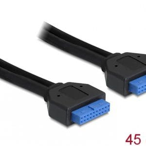Cablu USB 3.0 pin header M-M 45cm, Delock 83124