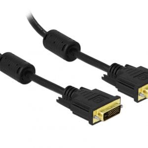 Cablu DVI-D Dual Link 24+1 pini T-T 2m, Delock 83190