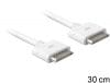 Cablu iPhone 30 pini T-T 30cm, Delock 83252