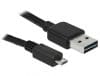 Cablu EASY-USB 2.0-A la micro USB 2.0-B T-T 1 m, Delock 83366