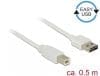 Cablu EASY-USB 2.0 tip A la USB-B T-T 0.5m Alb, Delock 83685