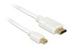 Cablu mini Displayport 1.1 la HDMI T-T 0.5m Alb, Delock 83993