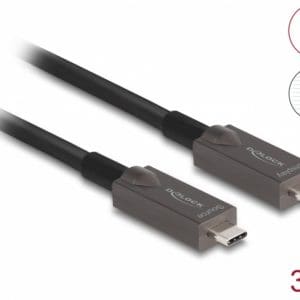 Cablu activ optic USB 3.2 Gen2 Type C 4K144Hz/60W T-T 3m, Delock 84144