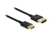 Cablu HDMI la mini HDMI-C T-T 3D 4K 0.5m Slim Premium, Delock 84787