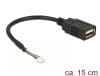 Cablu USB 2.0 pin header 4 pini la USB 2.0-A M-M pentru Intel NUC 15cm, Delock 84834