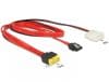 Cablu SATA 6 Gb/s 7 pini + Molex 2 pini alimentare la SATA de alimentare 8 pini, Delock 84947