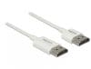 Cablu HDMI v2.0 3D 4K T-T 3m Activ Slim Premium Alb, Delock 85138