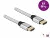 Cablu Ultra High Speed HDMI 48 Gbps 8K60Hz/4K240Hz 1m Silver Certificat, Delock 85366