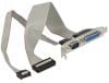 Bracket cu 1 x Paralel si 1 x Serial 30cm Twisted, Delock 85644